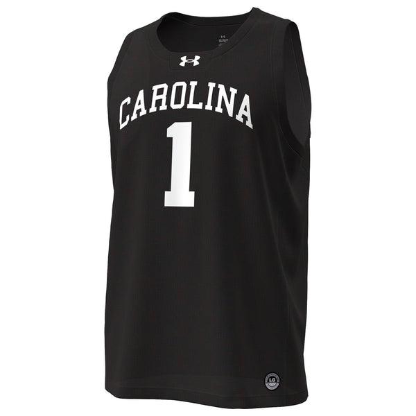 South Carolina Gamecocks Under Armour #1 Replica Basketball Jersey - Black