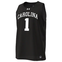 South Carolina Gamecocks Under Armour #1 Replica Basketball Jersey - Black