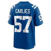 Indianapolis Colts Jaylon Carlies Nike Royal Game Jersey