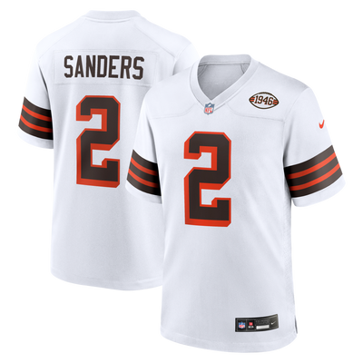Cleveland Browns Shedeur Sanders Nike White Alternate Game Jersey