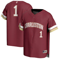 #1 Charleston Cougars GameDay Greats Lightweight Collegiate Baseball Fashion Jersey - Maroon