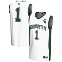 #1 Michigan State Spartans GameDay Greats Lightweight Basketball Jersey - White