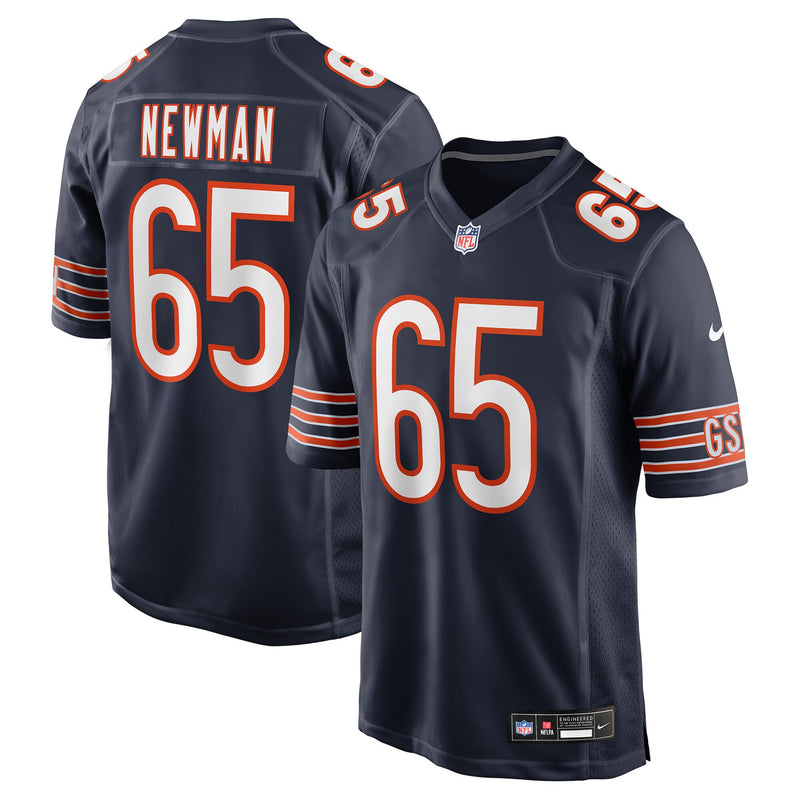 Chicago Bears Luke Newman Nike Navy Team Game Jersey