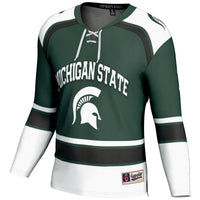 #1 Michigan State Spartans GameDay Greats Hockey Jersey - Green