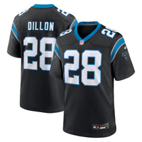 Carolina Panthers AJ Dillon Nike Black Team Game Jersey