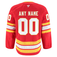 Calgary Flames Fanatics Red Home Authentic Pro Custom Jersey