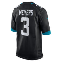 Jacksonville Jaguars Jakobi Meyers Nike Black Alternate Game Jersey