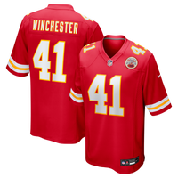 Kansas City Chiefs James Winchester Nike Red Game Jersey