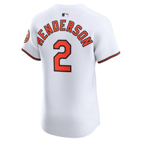 Baltimore Orioles Gunnar Henderson Nike White Home Elite Jersey