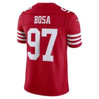 San Francisco 49ers Nick Bosa Nike Scarlet Team Vapor F.U.S.E. Stitched Limited Jersey