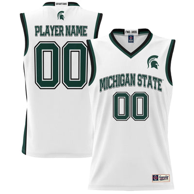 Michigan State Spartans GameDay Greats NIL Pick-A-Player Basketball Jersey - White