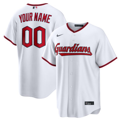Cleveland Guardians Nike White Home Replica Custom Jersey