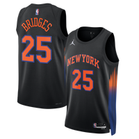 New York Knicks Jordan Brand Statement Edition Jersey - Black - Mikal Bridges -