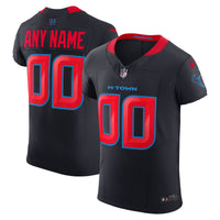 Houston Texans Nike Navy Alternate Vapor F.U.S.E. Elite Custom Jersey
