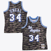 Los Angeles Lakers Mitchell & Ness Shaquille O'Neal 1996 Tiger Camo Swingman Jersey - Camo