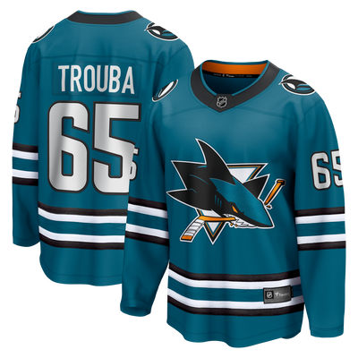 San Jose Sharks Jacob Trouba Fanatics Teal Home Breakaway Jersey