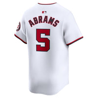 Washington Nationals CJ Abrams Nike White Home Limited Player Jersey