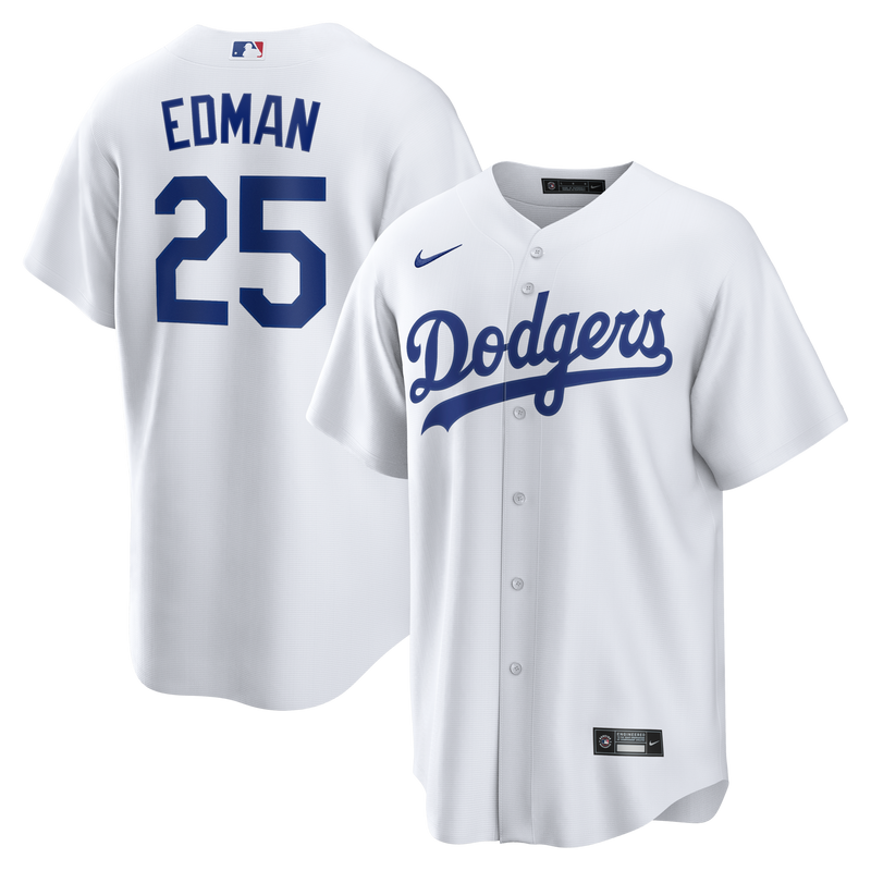 Los Angeles Dodgers Tommy Edman Nike White Home Replica Jersey