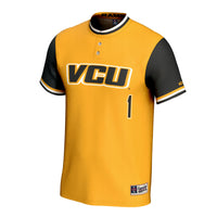 VCU Rams GameDay Greats Lightweight Collegiate Softball Fashion Jersey - Gold