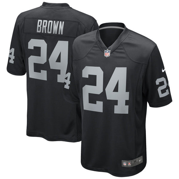 Las Vegas Raiders Willie Brown Nike Black Game Retired Player Jersey