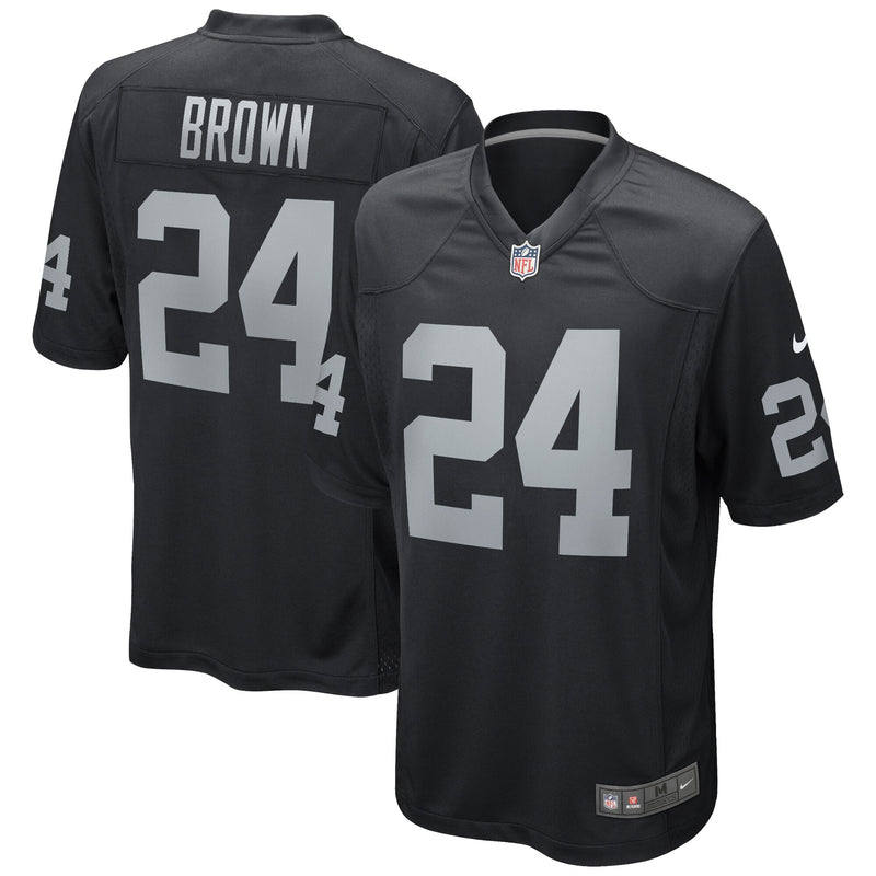 Las Vegas Raiders Willie Brown Nike Black Game Retired Player Jersey