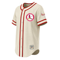 St. Louis Cardinals Stitches Natural Throwback Fashion Jersey