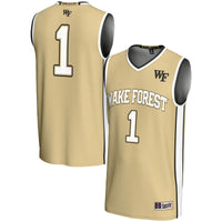 #1 Wake Forest Demon Deacons GameDay Greats Lightweight Basketball Jersey - Gold