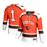 #1 Oregon State Beavers GameDay Greats Lightweight Hockey Fashion Jersey - Orange