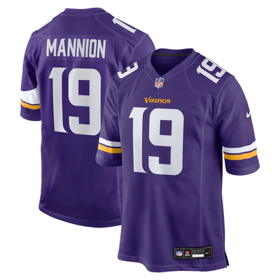 Minnesota Vikings Sean Mannion Nike Purple Game Jersey