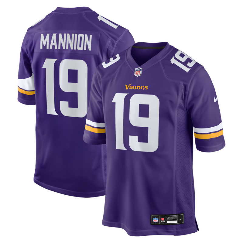 Minnesota Vikings Sean Mannion Nike Purple Game Jersey