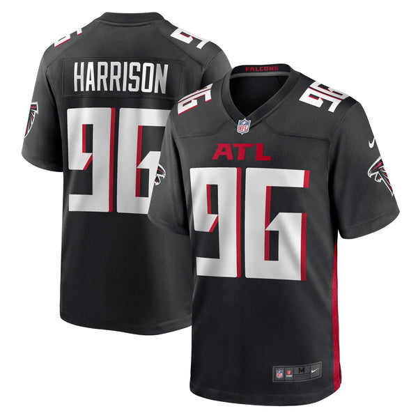 Atlanta Falcons Zach Harrison Nike Black Team Game Jersey