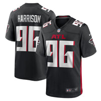 Atlanta Falcons Zach Harrison Nike Black Team Game Jersey
