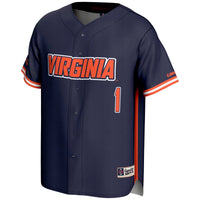 #1 Virginia Cavaliers GameDay Greats Lightweight Baseball Jersey - Navy