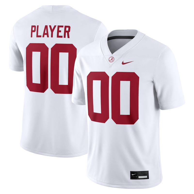 Alabama Crimson Tide Nike NIL Pick-A-Player Game Jersey - White