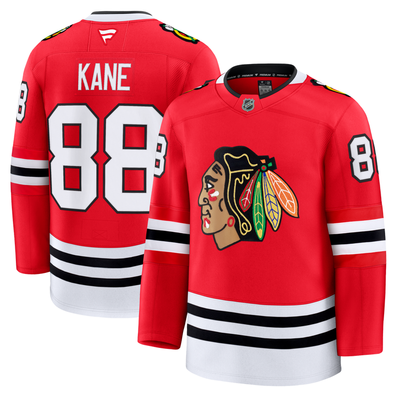 Chicago Blackhawks Patrick Kane Fanatics Red Premium Jersey