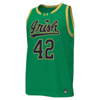 # Notre Dame Fighting Irish Under Armour Replica Basketball Jersey - Kelly Green