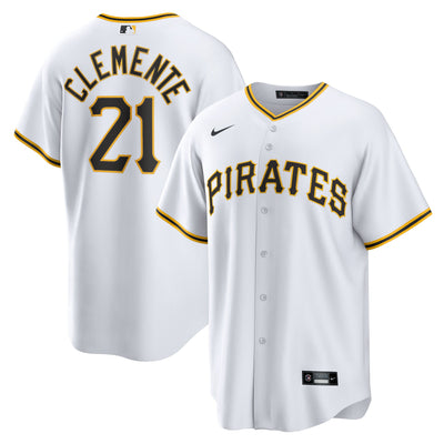 Pittsburgh Pirates Roberto Clemente Nike White Home Replica Player Name Jersey