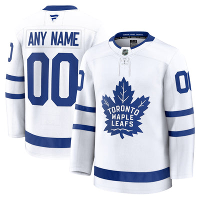 Toronto Maple Leafs Fanatics White Away Premium Custom Jersey