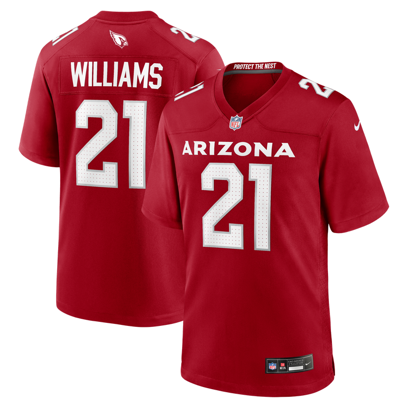 Arizona Cardinals Garrett Williams Nike Cardinal Game Jersey