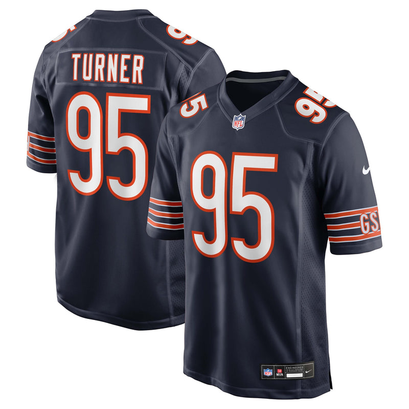 Chicago Bears Shemar Turner Nike Navy Team Game Jersey