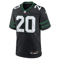 New York Jets Breece Hall Nike Legacy Black Alternate Game Jersey