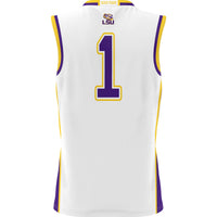 #1 LSU Tigers GameDay Greats Lightweight Basketball Jersey - White