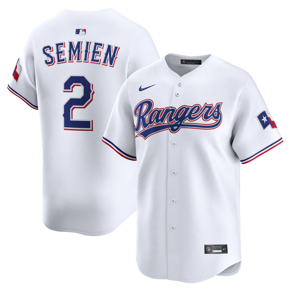Texas Rangers Marcus Semien Nike White Home Limited Player Jersey
