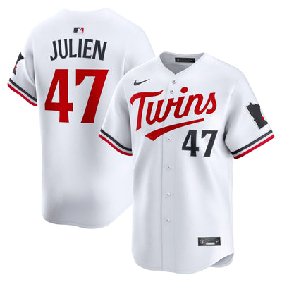 Minnesota Twins Edouard Julien Nike White Home Limited Player Jersey