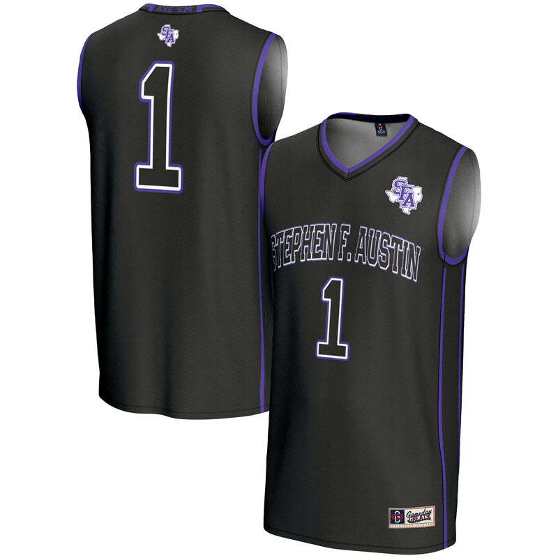 Stephen F Austin Lumberjacks GameDay Greats #1 Basketball Jersey - Black