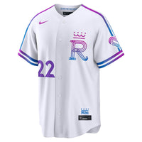 Kansas City Royals Carter Jensen Nike White 2026 City Connect Stadium Jersey