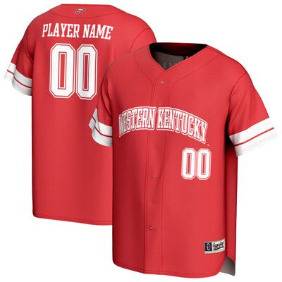Western Kentucky Hilltoppers GameDay Greats NIL Pick-A-Player Baseball Lightweight Jersey - Red
