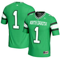 #1 North Dakota GameDay Greats Endzone Football Jersey - Kelly Green