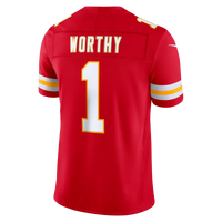 Kansas City Chiefs Xavier Worthy Nike Red Team Vapor F.U.S.E. Stitched Limited Jersey