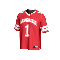 GameDay Greats #1 Scarlet Nebraska Huskers Lightweight Collegiate Football Fashion Jersey